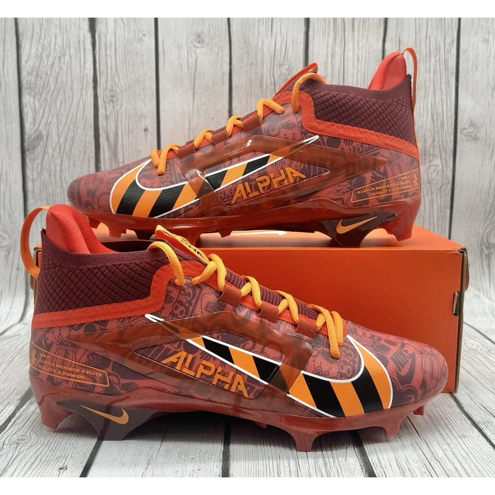Nike Men's Alpha Menace 4 Elite NRG Pecante Red Size 13 FQ4046-600 New